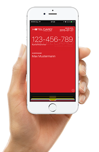 Die Hotelcard-Kundenkarte in Apple Wallet